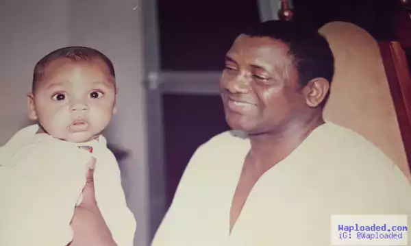 Never seen before photo of Sani Abacha as a doting grandfather
